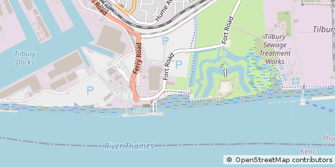 Map of Tilbury, Essex