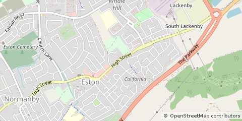 Map of Eston, Middlesbrough