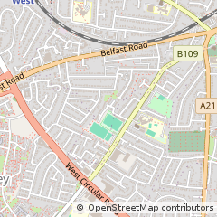 Map of Bangor, Down