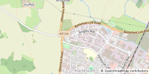 Map of Shrewsbury, Shropshire