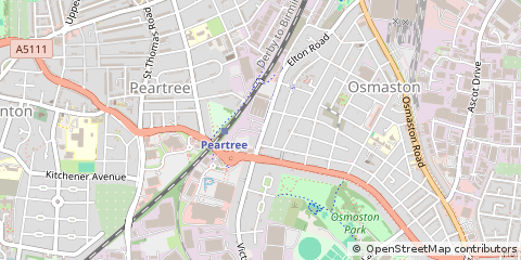 Map of Derby, Derbyshire