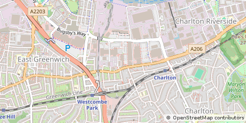 Map of Charlton, London