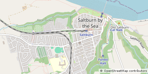 Map of Saltburn-by-the-SEA, Cleveland