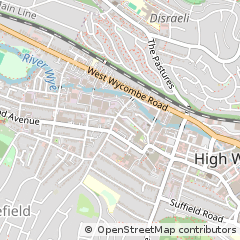Map of High Wycombe, Buckinghamshire