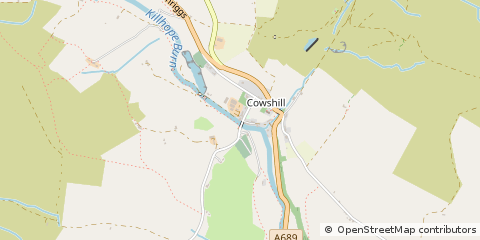 Map of Bishop Auckland, County Durham