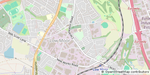 Map of Bradford, Westr Yorkshire