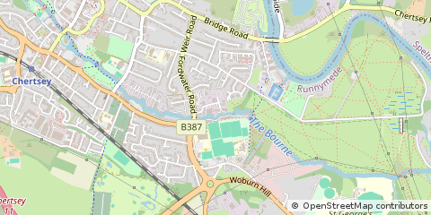 Map of Chertsey,