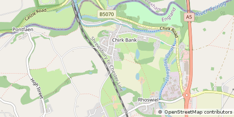 Map of Wrexham