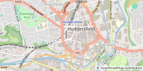 Map of Huddersfield