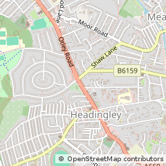 Map of Leeds, West Yorks