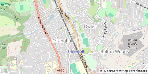 Map of West Yorkshire