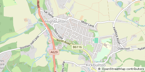 Map of Huddersfield