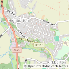 Map of Huddersfield