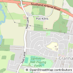 Map of Upminster, Essex