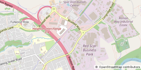 Map of Preston, Lancashire