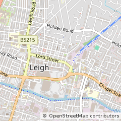 Map of Leigh, Lancashire