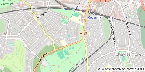 Map of Coventry, West Midlands