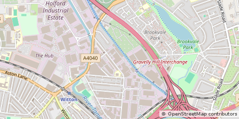Map of Birmingham, West Midlands