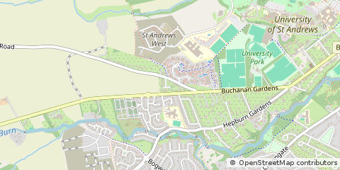 Map of ST Andrews, Fife