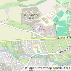 Map of ST Andrews, Fife