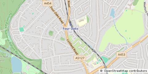 Map of Sutton Coldfield