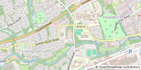 Map of Livingston, West Lothian