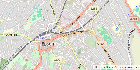 Map of Ashtead, Surrey