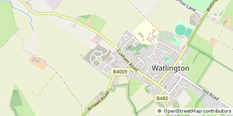 Map of Watlington, Oxfordshire