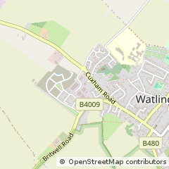 Map of Watlington, Oxfordshire