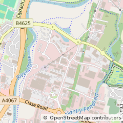 Map of Swansea, West Glamorgan