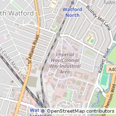 Map of Watford, Herts