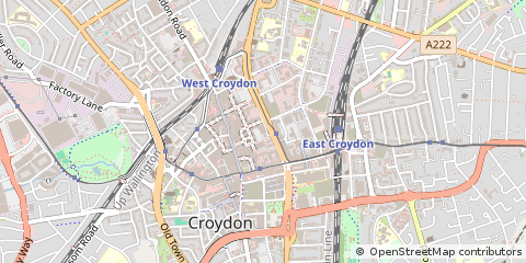 Map of Croydon