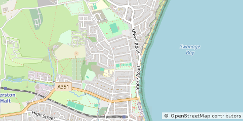 Map of Swanage, Dorset
