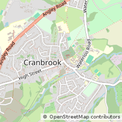 Map of Cranbrook, Kent