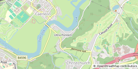 Map of Newport, Gwent