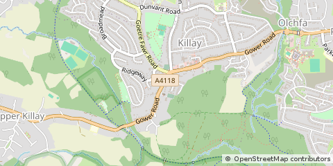 Map of Swansea