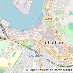 Map of Chatham, Kent