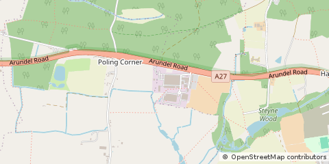 Map of Arundel, West Sussex