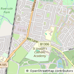 Map of Hebburn, Tyne and Wear