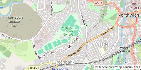Map of Northwich, Cheshire