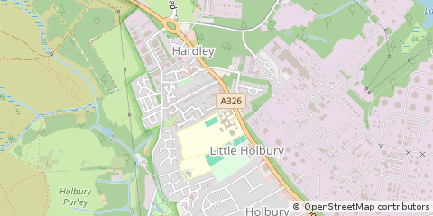 Map of Southampton, Hampshire