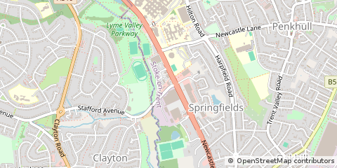 Map of Stoke on Trent