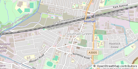 Map of Southall Middlesex