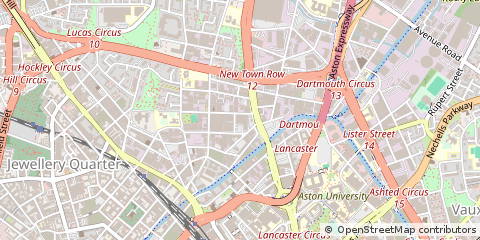 Map of Birmingham, West Midlands