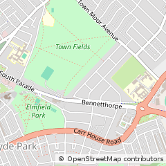 Map of Doncaster, South Yorkshire