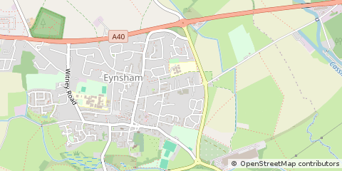 Map of Witney, Oxfordshire