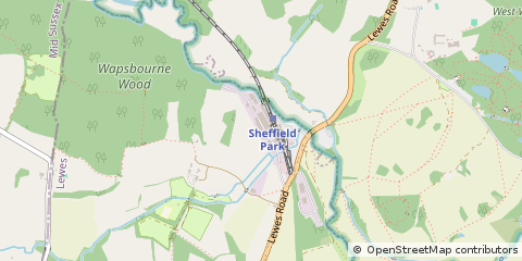 Map of Uckfield, East Sussex