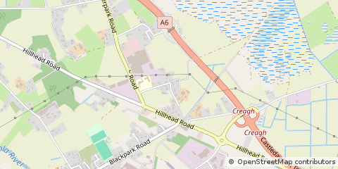 Map of Creagh, Toomebridge