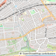 Map of Bournemouth, Poole