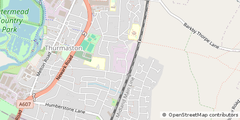 Map of Thurmaston, Leicester